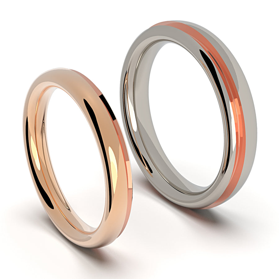 Love Bauhaus - e - designové snubní prsteny 14 kt au 7.1 g