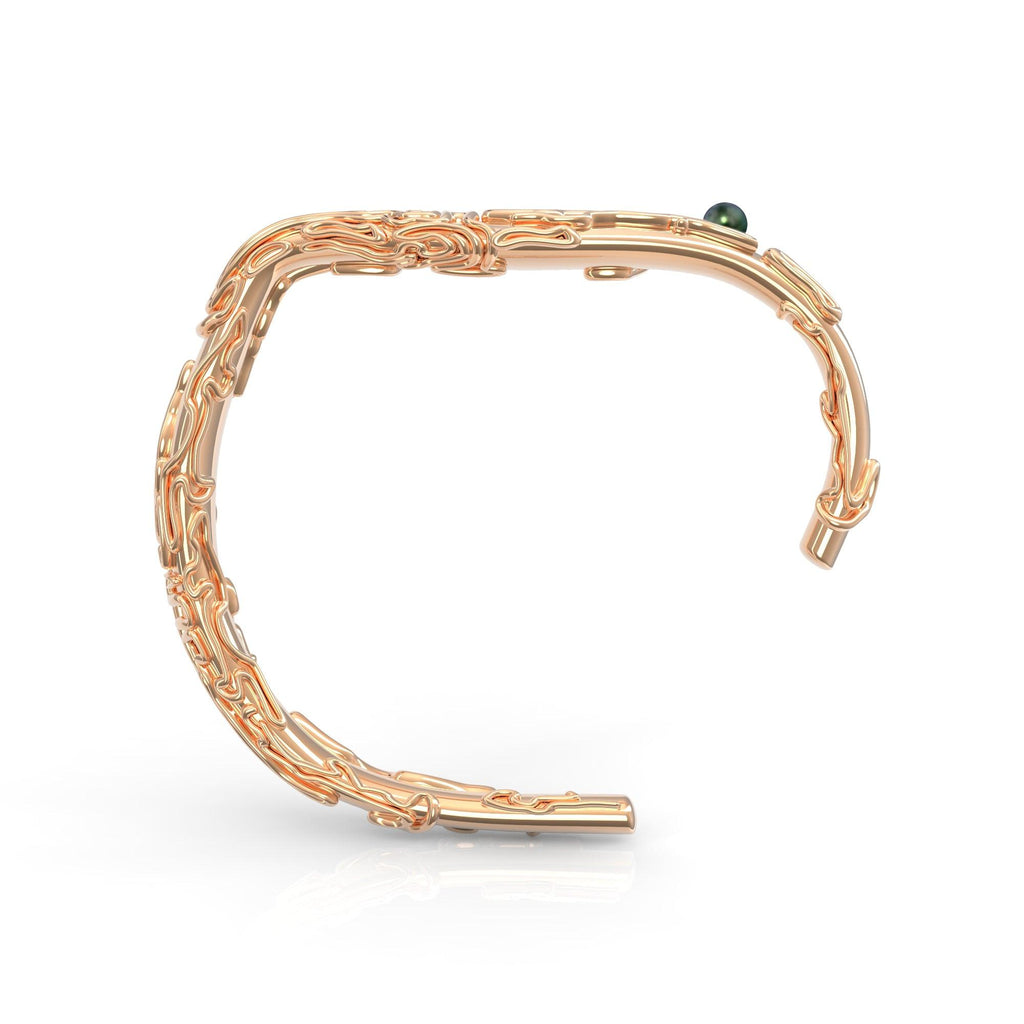 Nacre Brain Coral zlatý náramek s mořskou perlou (žluté zlato) au 14kt 36.02 g / pozlacené ag 925/1000 28.91 g - antonielecher