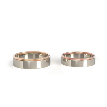 Love Bauhaus - j - designové snubní prsteny  14 kt au 7.71 g