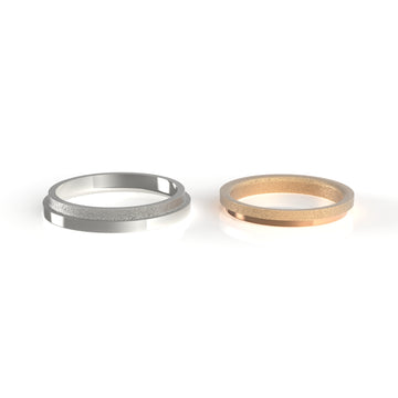 Love Bauhaus - r - designové snubní prsteny 14 kt au 6.70 g